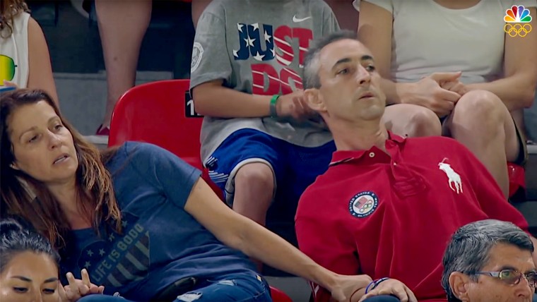 Olympics 2016: Aly Raisman's Parents Nervously Watch Gymnastics Routine