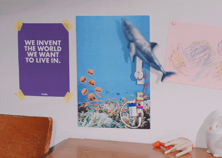Animated shark poster