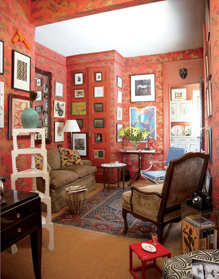 Beautiful orange-hued walls might appeal to a Leo's sense of design.