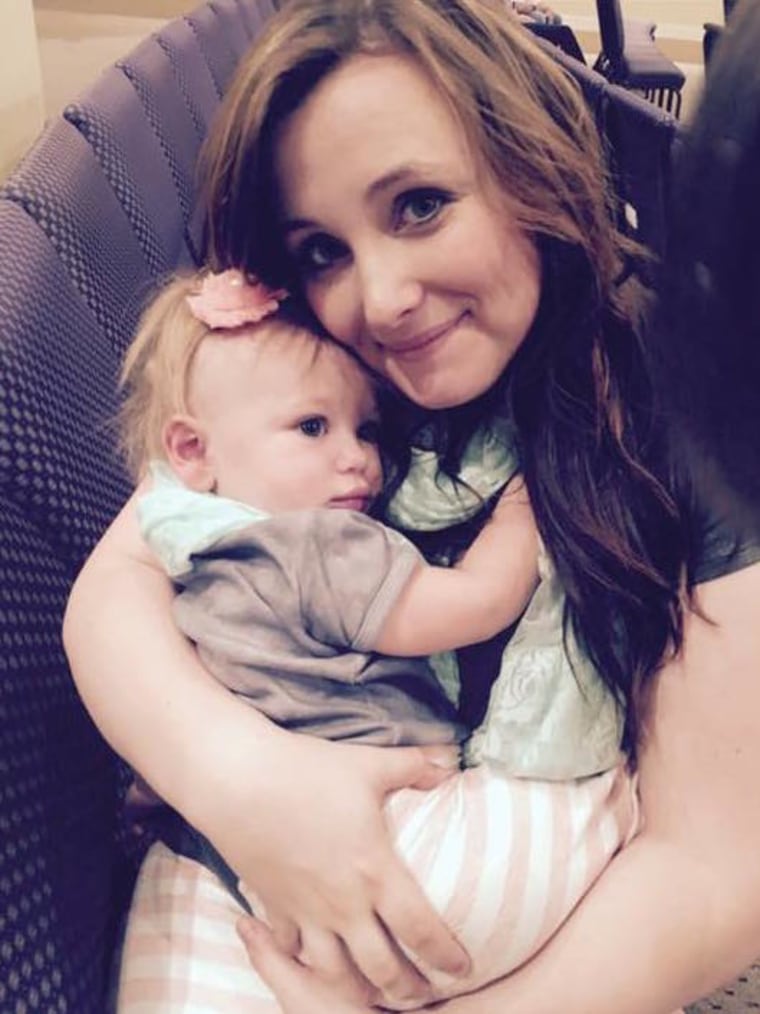 Wittney Hale with her 18-month-old daughter.