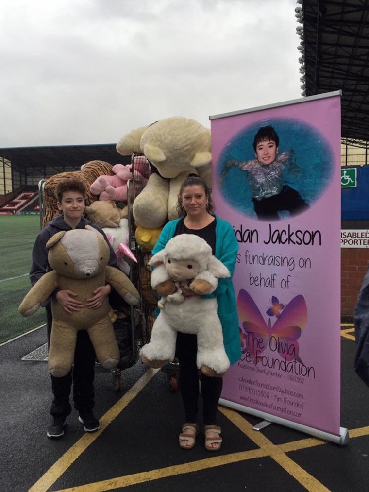 Aidan Jackson honored his late friend with the Teddy Bear Challenge