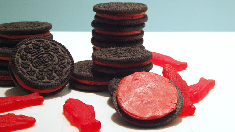 Swedish Fish Oreos taste test