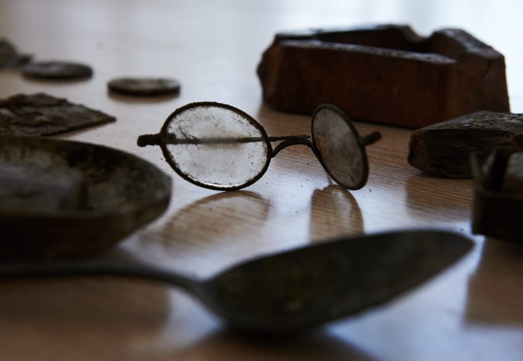 Image: Items belonging to former prisoners at the Stutthof Nazi concentration camp in Poland were found during an archaeological excavation earlier this year.