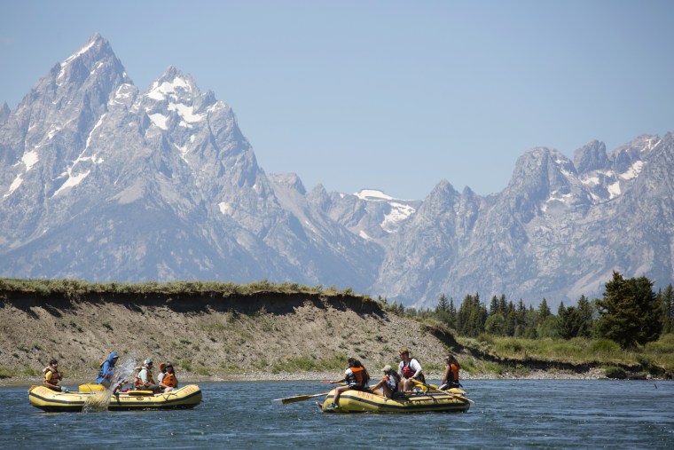 Image: Millie Jimenez floats down the Snake River with Latino students from the nearby town of Jackson