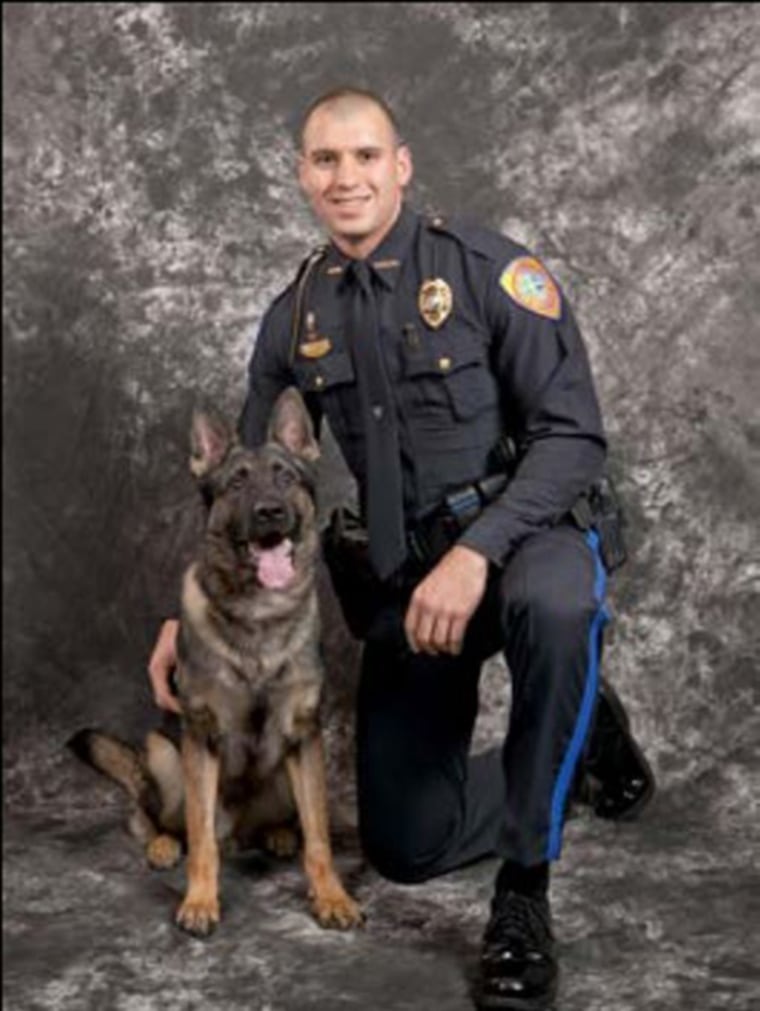 Lee Cole and K-9 Spirit.