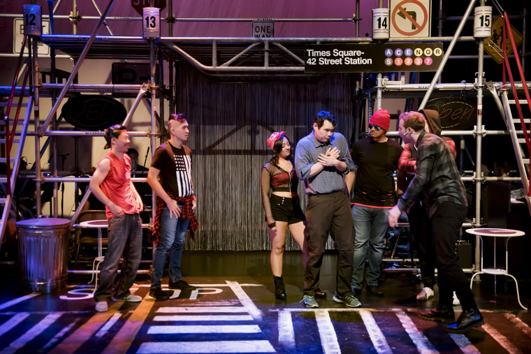 A still from the musical "Green Card," which focuses on the immigrant experience in the United States.