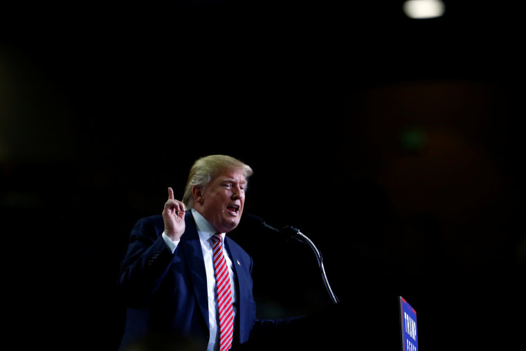 Image: Republican U.S. presidential nominee Donald Trump attends a campaign rally at the Silver Spurs Arena in Kissimmee, Florida