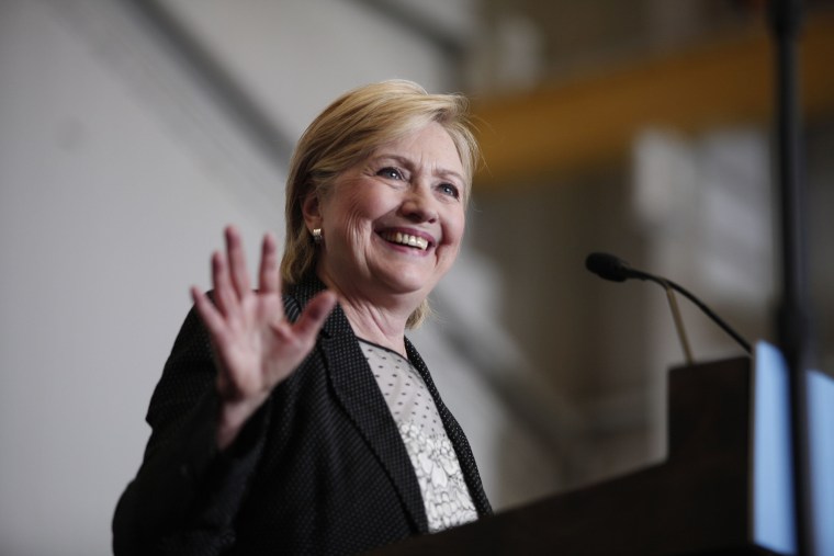 Image: Hillary Clinton Delivers Speech On US Economy In Warren, Michigan