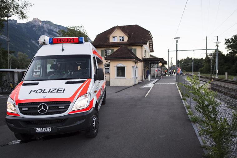 Image: Attack on train in Switzerland