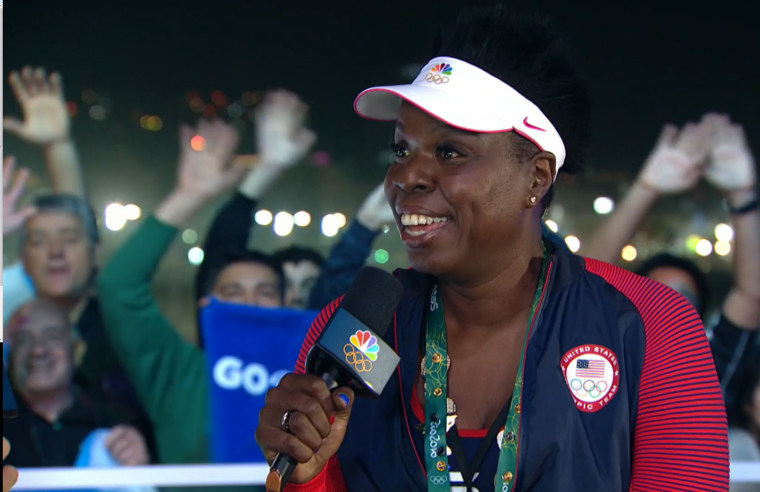 Image: Leslie Jones at the Rio Olympics