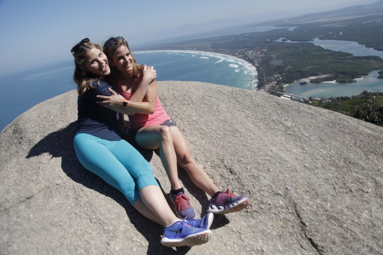 Jenna Bush Hager and Natalie Morales hang out in Rio.