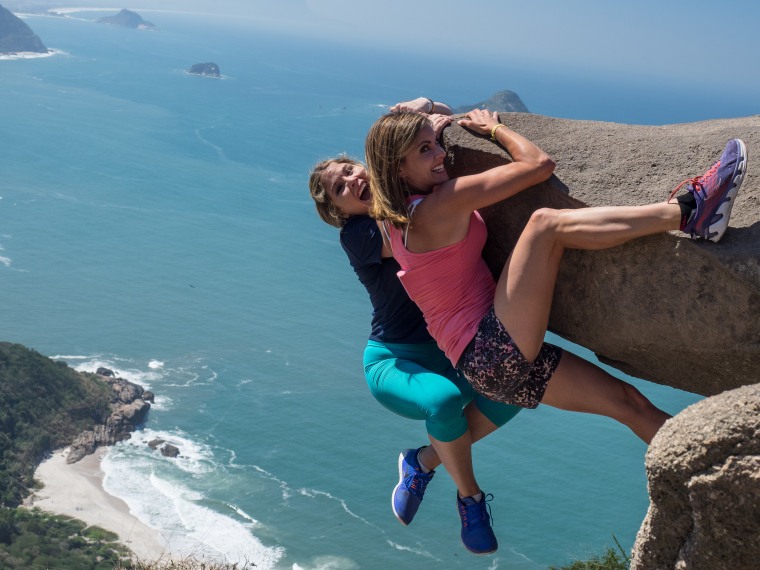 Jenna Bush Hager and Natalie Morales hang out in Rio.