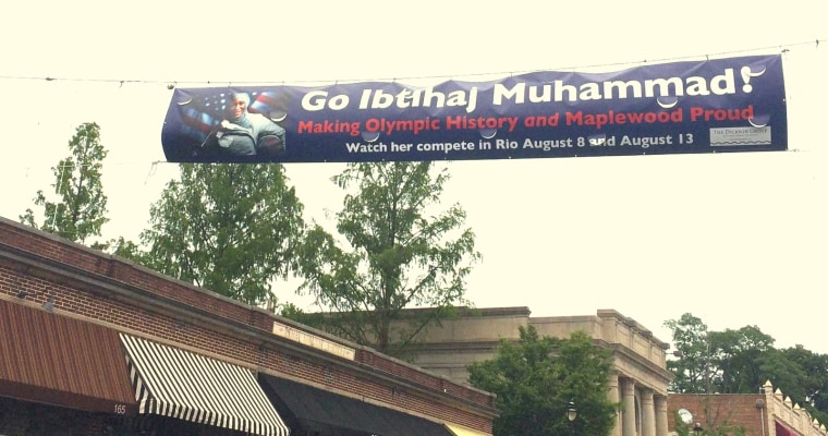 IMAGE: Banner in Maplewood, N.J.