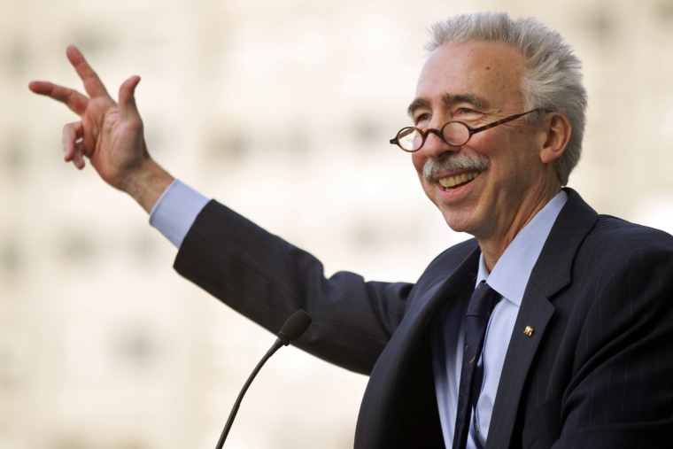 In this Nov. 27, 2012 file photo, University of California, Berkeley chancellor Nicholas Dirks speaks to students, staff and alumni at a ceremony welcoming Dirks to the campus in Berkeley, Calif.