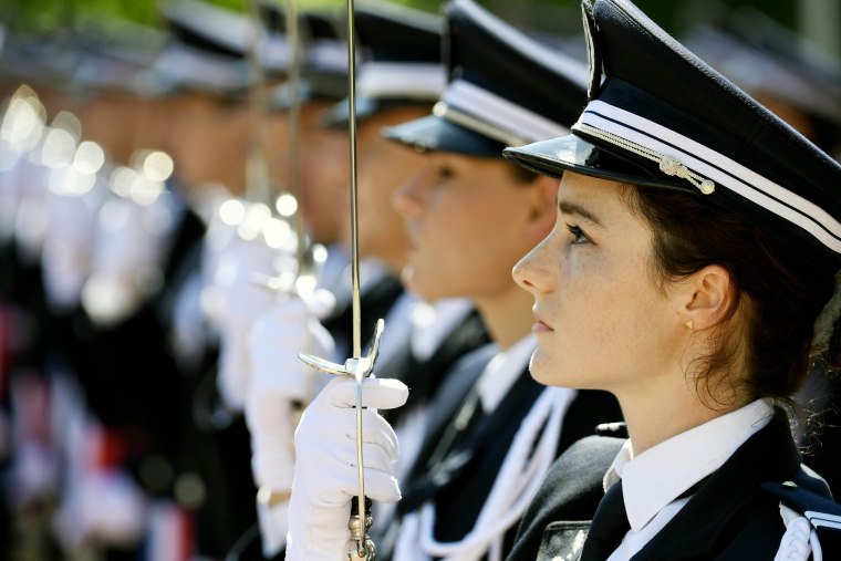 Image: Ceremony at France's National Police College on June 24, 2016