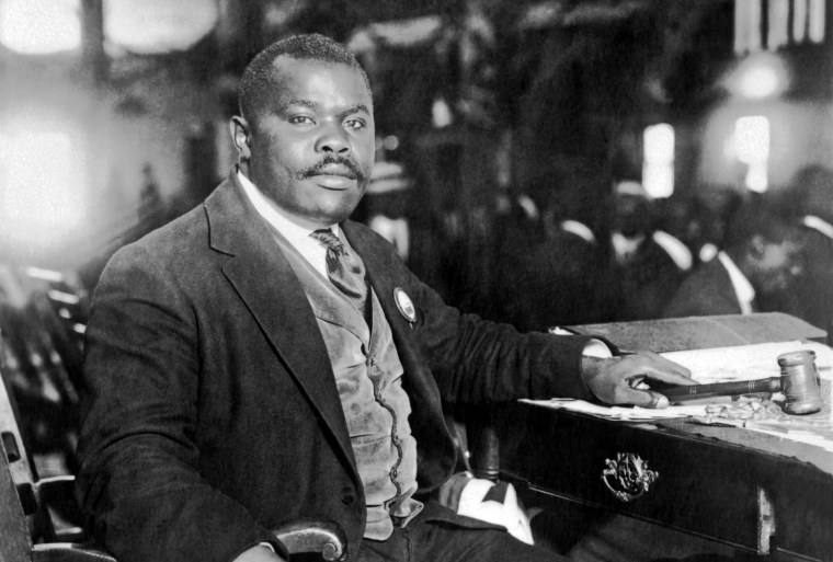 Marcus Garvey At His Desk