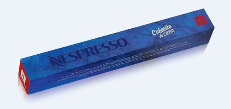 Nestle Nespresso "Cafecito de Cuba" coffee pods.