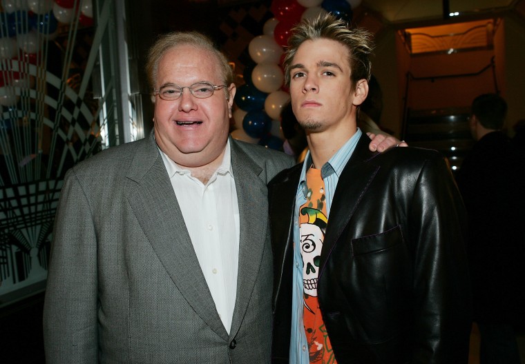 Lou Pearlman with Aaron Carter