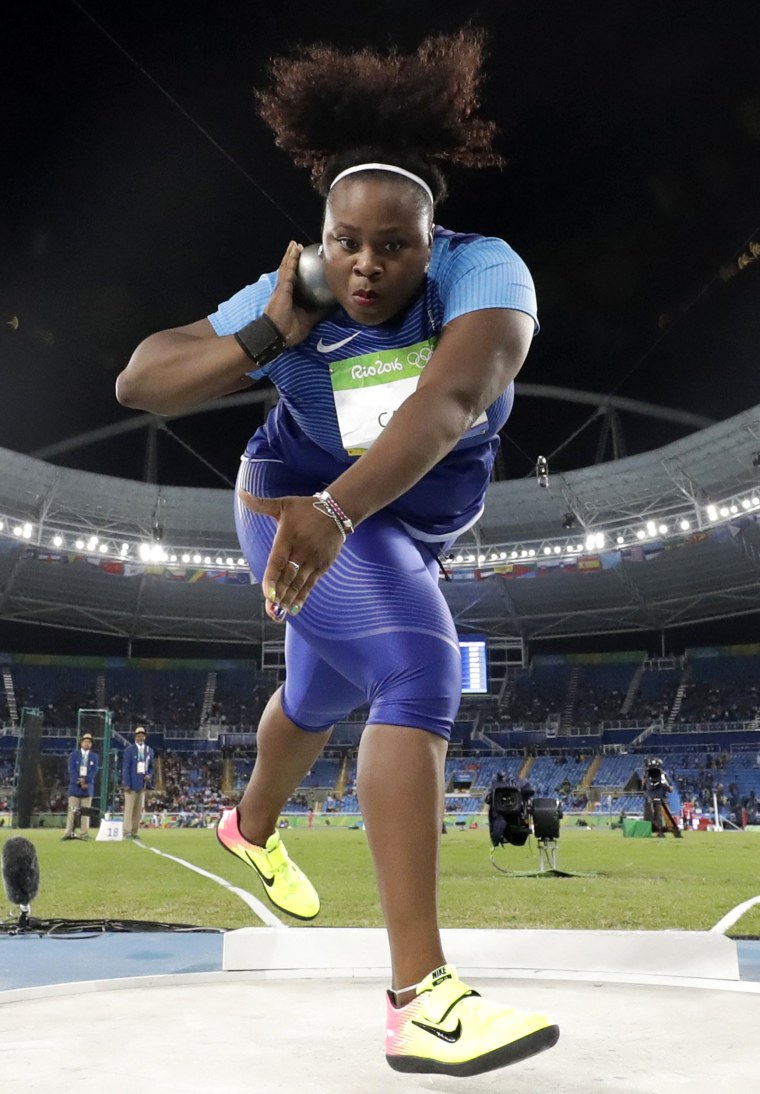 Michelle Carter, shot put gold medalist