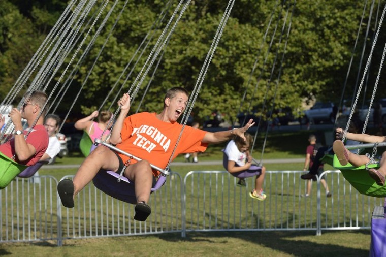 Virginia Tech Carnival Swings