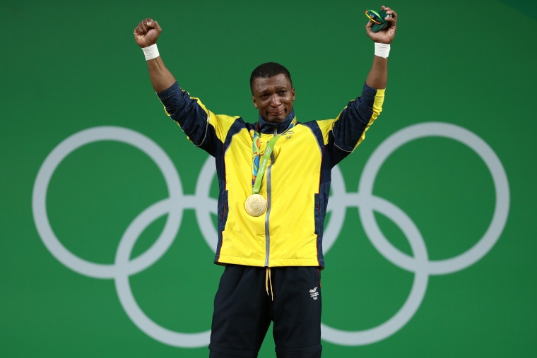 Gold Medalist Oscar Albeiro Figueroa Mosquera of Colombia