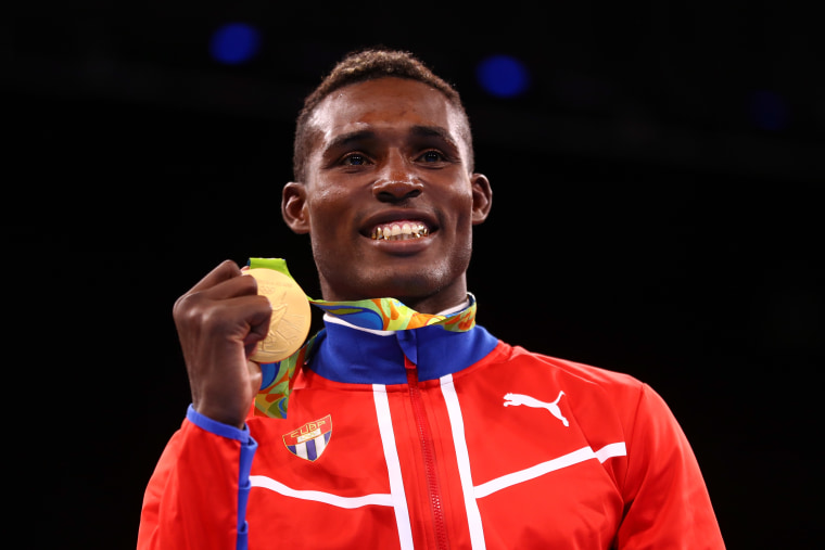 Gold Medalist Julio Cesar La Cruz of Cuba Wins Gold