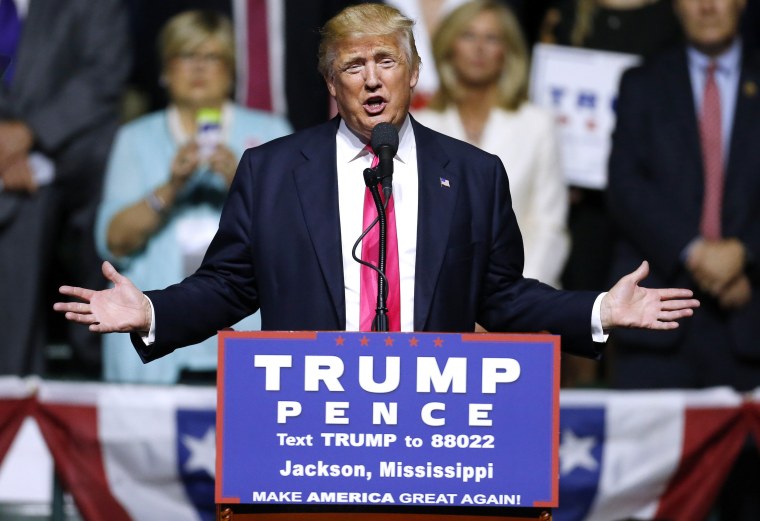 Image: Donald Trump Holds Campaign Rally In Jackson, MS