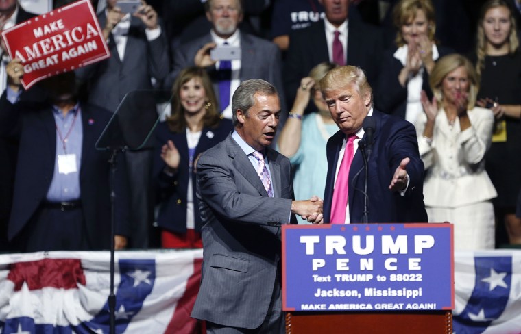 Image: Donald Trump, Nigel Farage