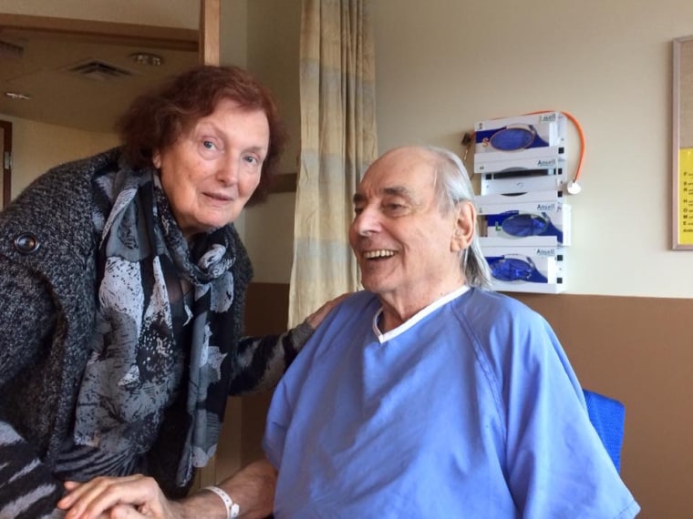 Wolf and Anita Gottschalk in a happier moment. The couple has been married for 62 years and wants to live out their final days in the same nursing home, their granddaughter says.