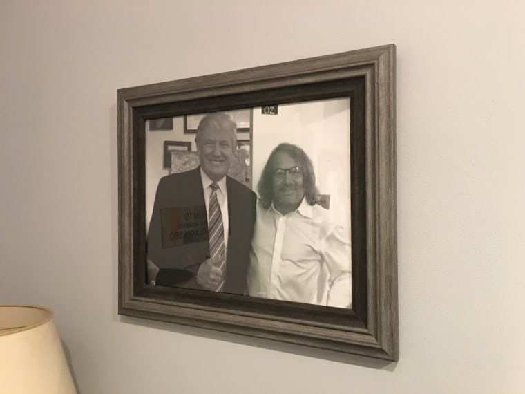 Donald Trump and his personal physician Harold Bornstein in a photo that used to hang on his office wall. Bornstein said he was asked to take the photo down.