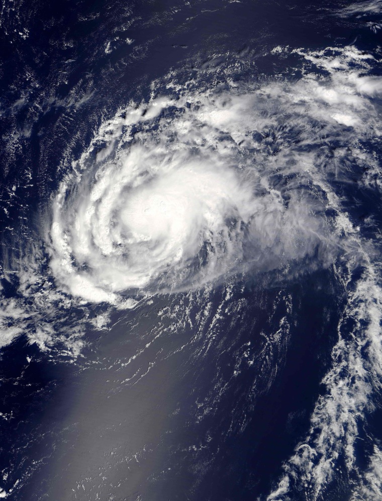 Image: Hurricane Gaston satellite image