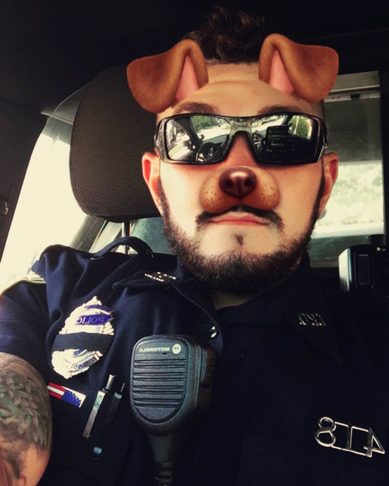 Police officer Evan Lavigne is known as "Dog Whisperer."
