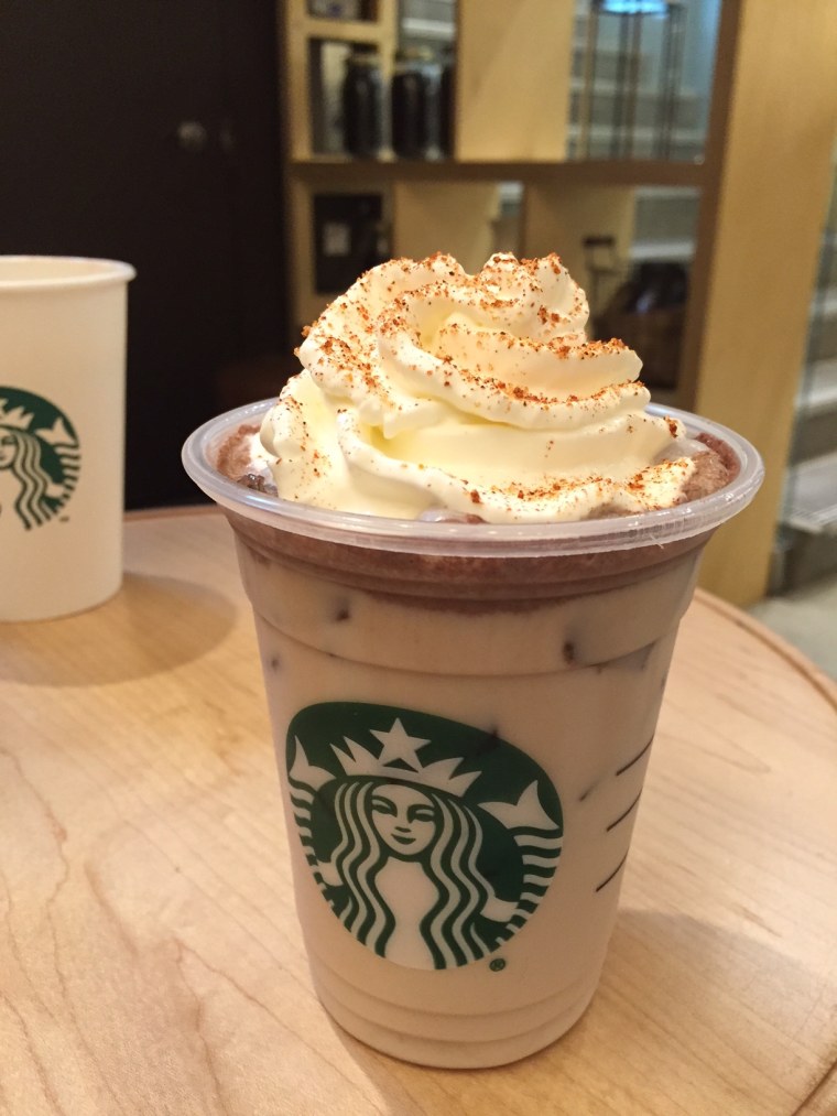 Starbucks' new fall drink, the Chile Mocha.