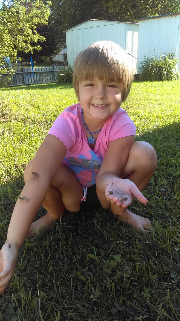 Sophia Spencer received a bug catcher and net when she was two and has not stopped catching bugs since.