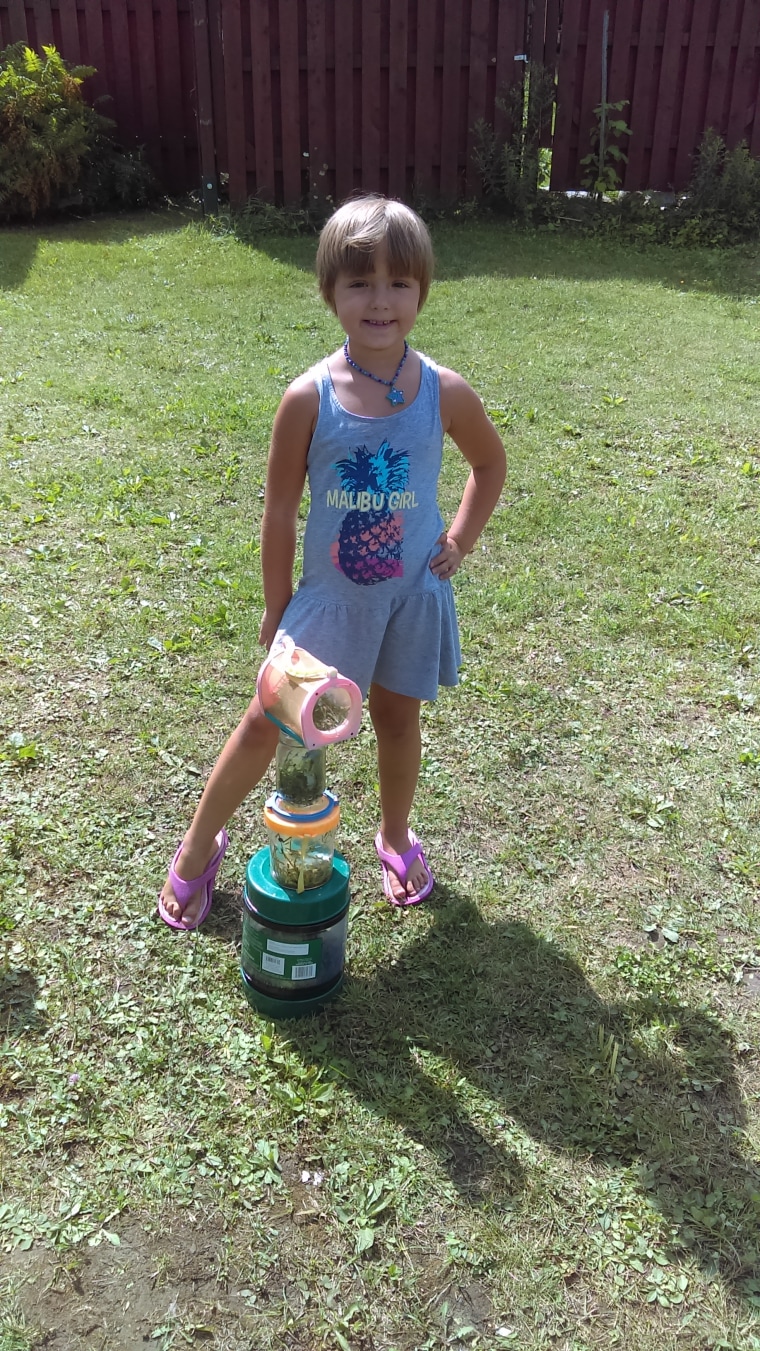 Sophia often catches bugs, then sings or talks to them while allowing them to crawl all over her. "We have a rule that things in the wild stay in the wild," says her mom, Nicole Spencer. "So unless Sophia believes the bug is sick or injured, it returns to the wild before bedtime."