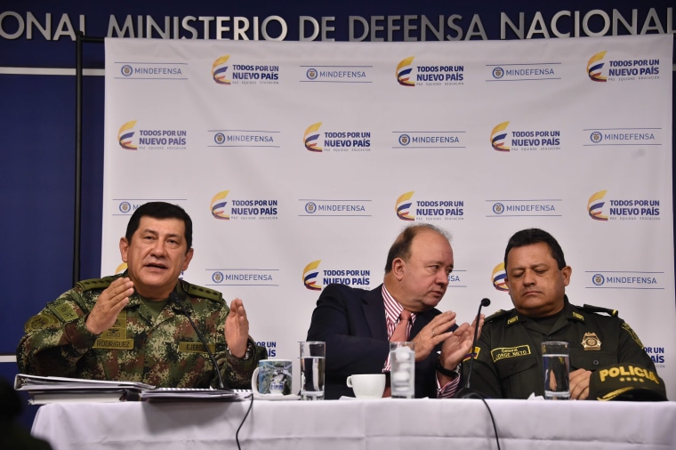 Press conference to talk about the full ceasefire between the FARC and the Colombian government.