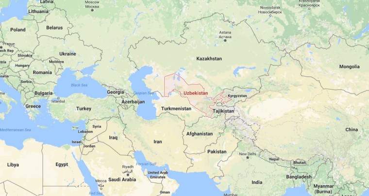 Image: Uzbekistan map