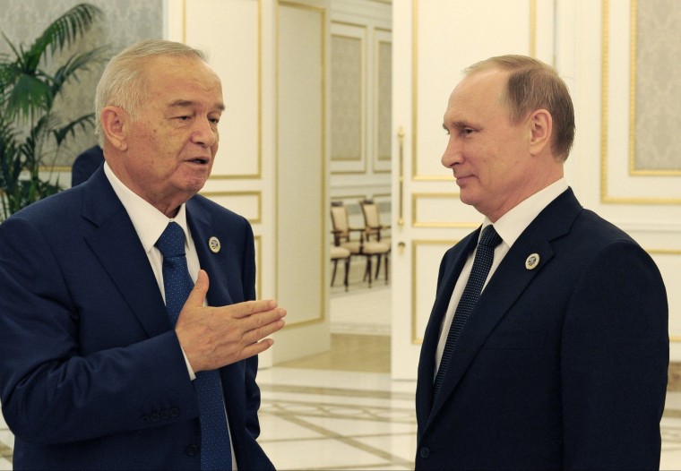 Image: Islam Karimov and Vladimir Putin