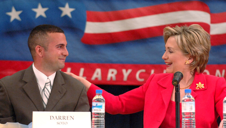 File photo: Darren Soto and Hillary Clinton.