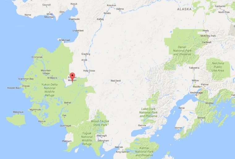 Image: Map showing Russian Mission, Alaska
