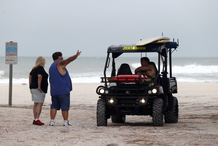 Image: Tropical Storm Hermine Bears Down On Florida's Gulf Coast
