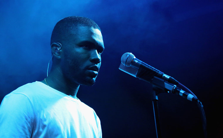 Frank Ocean performs at Bonnaroo Arts And Music Festival on June 14, 2014 in Manchester, Tennessee.