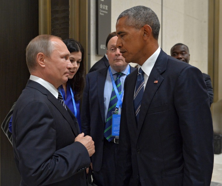 Image: Russian President Vladimir Putin and U.S. President Barack Obama.