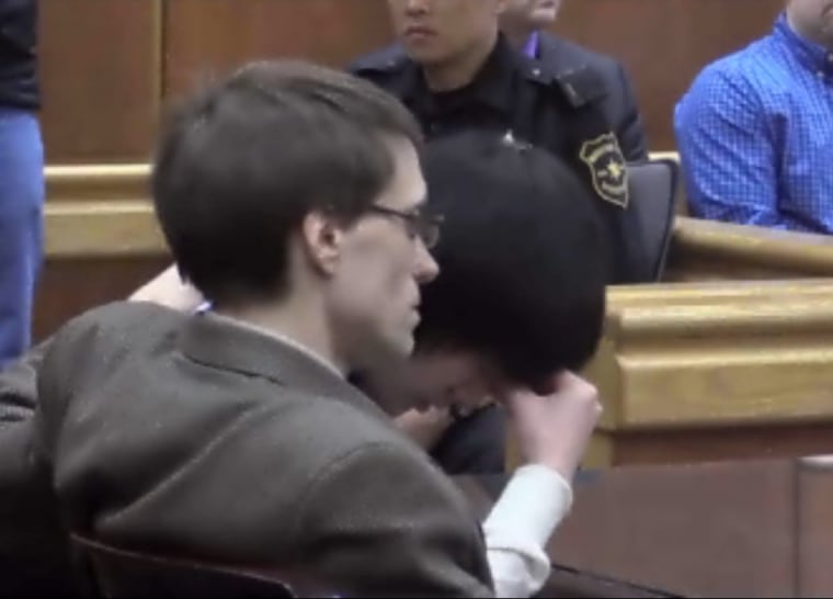 Dylan Yang with Kronenwetter after his conviction was read.