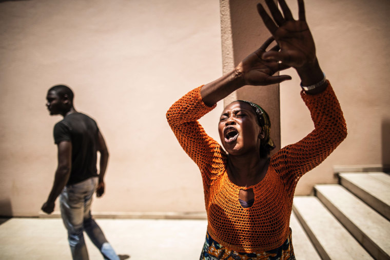 Image: TOPSHOT-GABON-VOTE-UNREST