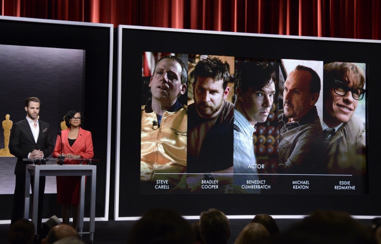 Image: Chris Pine and Cheryl Boone Isaacs