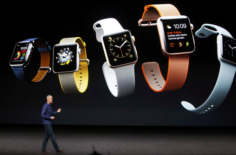 Image: Jeff Williams discusses the Apple Watch Series 2 during an Apple media event in San Francisco
