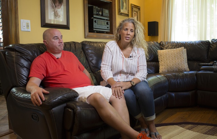 Image: Sal Turturici and his wife Wendy talk about the last year since Sal was diagnosed with Stage 4 terminal cancer which was linked to his work in 2002 aiding in the recovery of victims of the 9/11 attacks in New York in 2001.