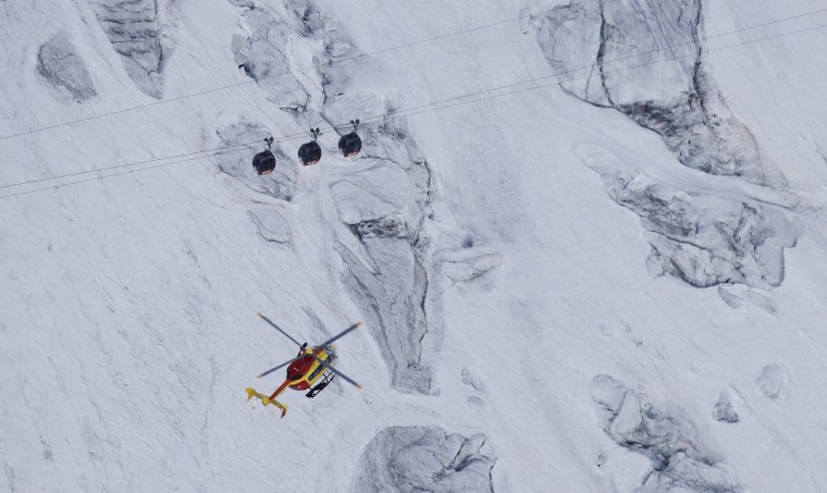 Image: A rescue helicopter operated by the French Societe' Civile