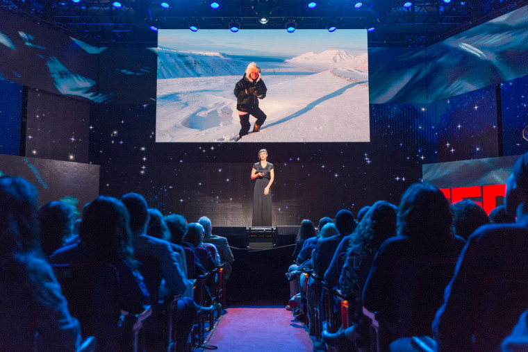 Zaria Forman speaks at TED Talks Live -- Science and Wonder, November 5-6, 2015, The Town Hall, New York, NY.